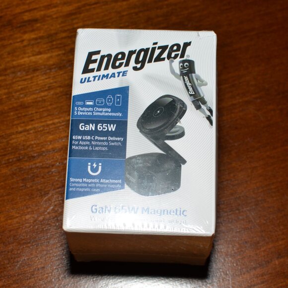 NEW Energizer 5-in-1 Foldable 65W Fast Charging Station Apple Magsafe SEALED - Picture 2 of 16
